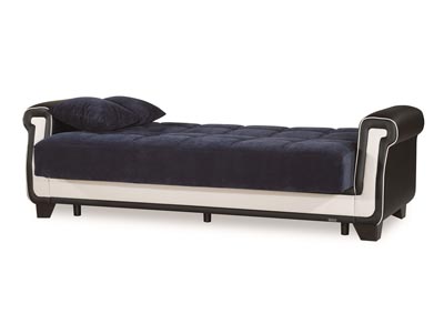 Proline Blue Microfiber Sofabed,Ottomanson (Previously Casamode)